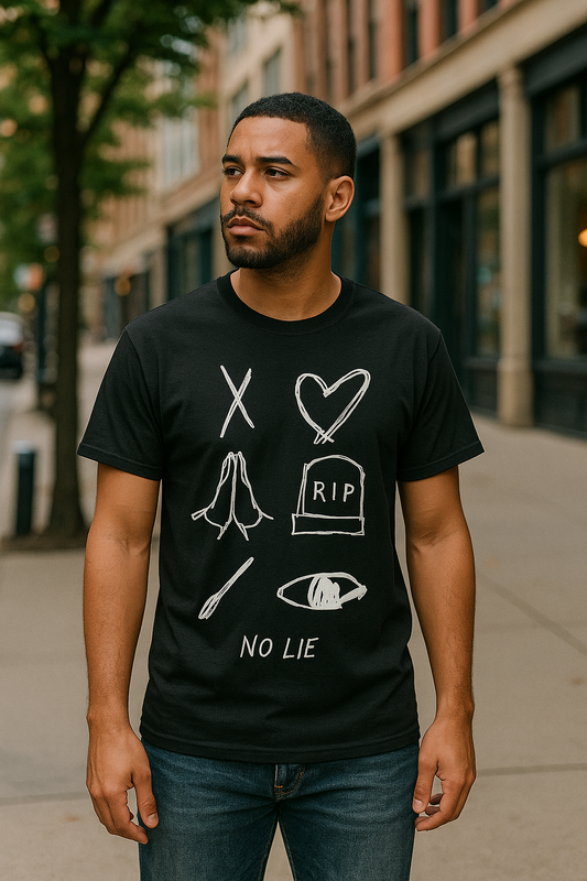 No Lie "Cross My Heart" Heavyweight Tee