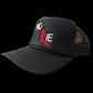 NO LIE TRUCKER HAT - BLACK/WHITE/RED