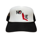 NO LIE TRUCKER HAT - BLACK/WHITE/BLACK/RED