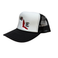 NO LIE TRUCKER HAT - BLACK/WHITE/BLACK/RED